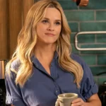 The Morning Show S03 Reese Witherspoon Blue Shirt