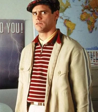 The Truman Show Jim Carrey Cotton Bomber Jacket