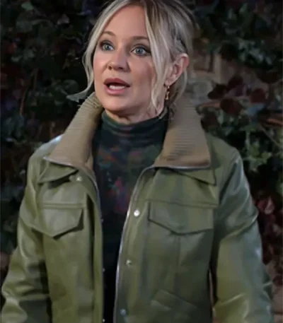 The Young and the Restless Sharon Newman Green Leather Jacket
