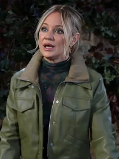 The Young and the Restless Sharon Newman Green Leather Jacket