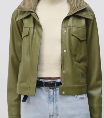 The Young and the Restless Sharon Newman Green Leather Jacket