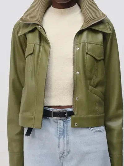 The Young and the Restless Sharon Newman Green Leather Jacket