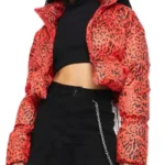 Tiffany Mitchell The Traitor Red Puffer Jacket