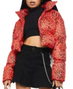 Tiffany Mitchell The Traitor Red Puffer Jacket