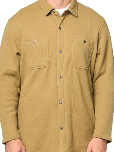 Trey Plutnicki Battle Camp S01 Beige Shearling Jacket