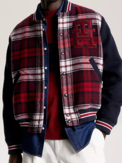 Tristan SkyMed S03 Tartan Bomber Jacket