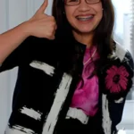 Ugly Betty S04 America Ferrara Black Brush Stroke Jacket