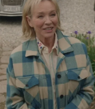 Under the Vines Season 03 Daisy Blue Plaid Jacket