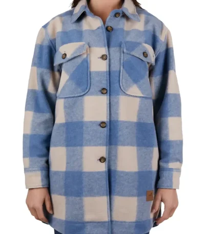 Under the Vines Season 03 Daisy Blue Plaid Jacket