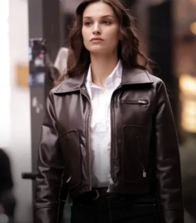 Underground Komiser Pinar Esen Brown Leather Jacket