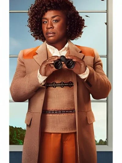 Uzo Aduba The Residence Brown Jacket