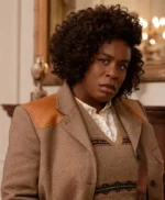 Uzo Aduba The Residence Brown Jacket
