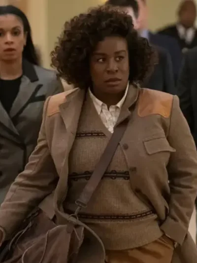 Uzo Aduba The Residence Brown Jacket