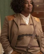 Uzo Aduba The Residence Brown Jacket