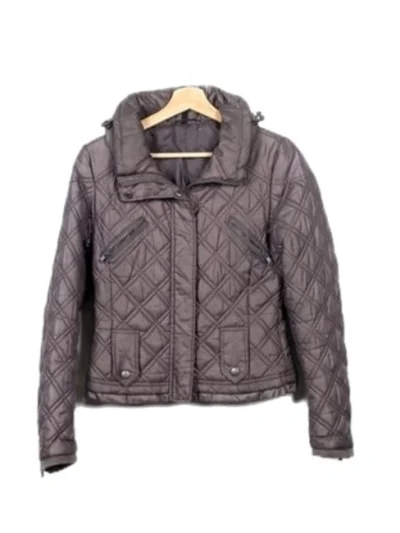 Vanessa Scalera My Family S01 Grey Quilted Jacket