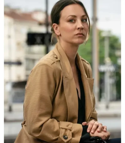 Vanished Alice Monroe Brown Wool Coat
