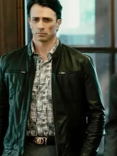 Vince Antonacci Tulsa King S03 Black Leather Jacket
