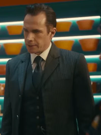 VisionQuest S01 Edwin Jarvis Blue Pinstrip Blazer