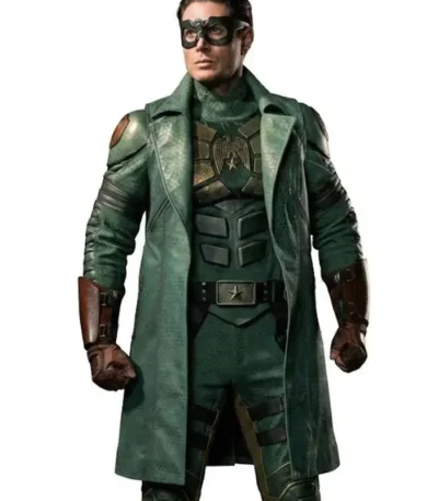 Vought Rising Soldier Boy Green Sleeveless Coat