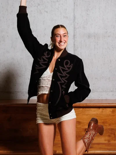 WNBA Community Leadership Award Lucy Olsen Black Jacket