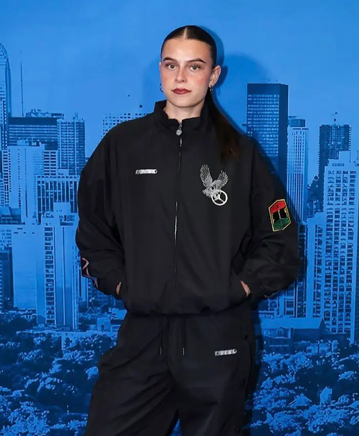 WNBA Gabriela Jaquez Free The Youth Black Track Jacket WNBA Gabriela Jaquez Free The Youth Black Track Jacket