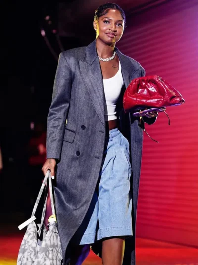 WNBA Leadership Award Chance Gray Grey Trench Coat