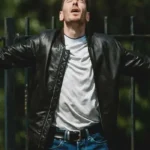 Waiting for the Out Gerard Kearns Leather Jacket