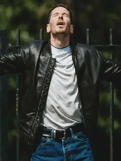 Waiting for the Out Gerard Kearns Leather Jacket