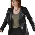 Warehouse 13 Claudia Donovan Black Leather Coat