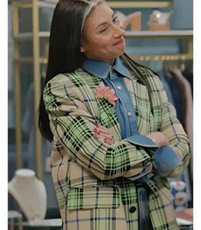Wear Whatever the F You Want Stacy London Green Plaid Blazer