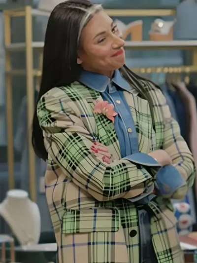 Wear Whatever the F You Want Stacy London Green Plaid Blazer