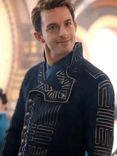 Wicked 2024 Jonathan Bailey Blue Jacket