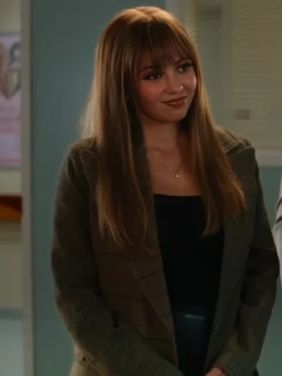 Wild Cards S02 Vanessa Morgan Brown Two-Tone Blazer