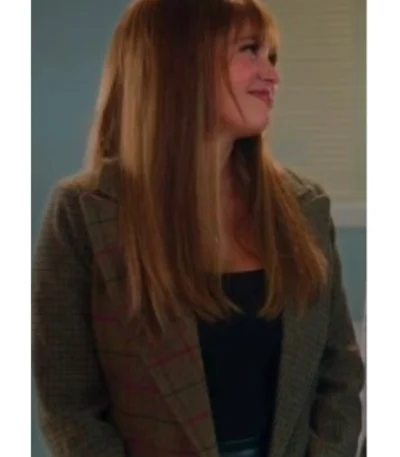 Wild Cards S02 Vanessa Morgan Brown Two-Tone Blazer