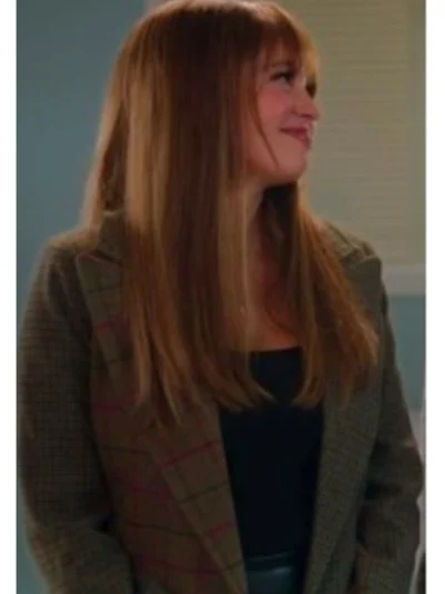 Wild Cards S02 Vanessa Morgan Brown Two-Tone Blazer