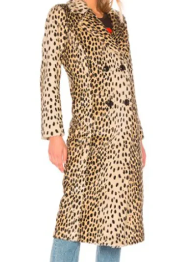 Wild Cards S02 Vanessa Morgan Leopard Print Coat