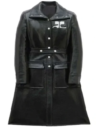 Wild Cherry Nicôle Lecky Black Leather Coat