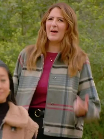 Wild Vacation Rentals D’Arcy Carden Plaid Jacket