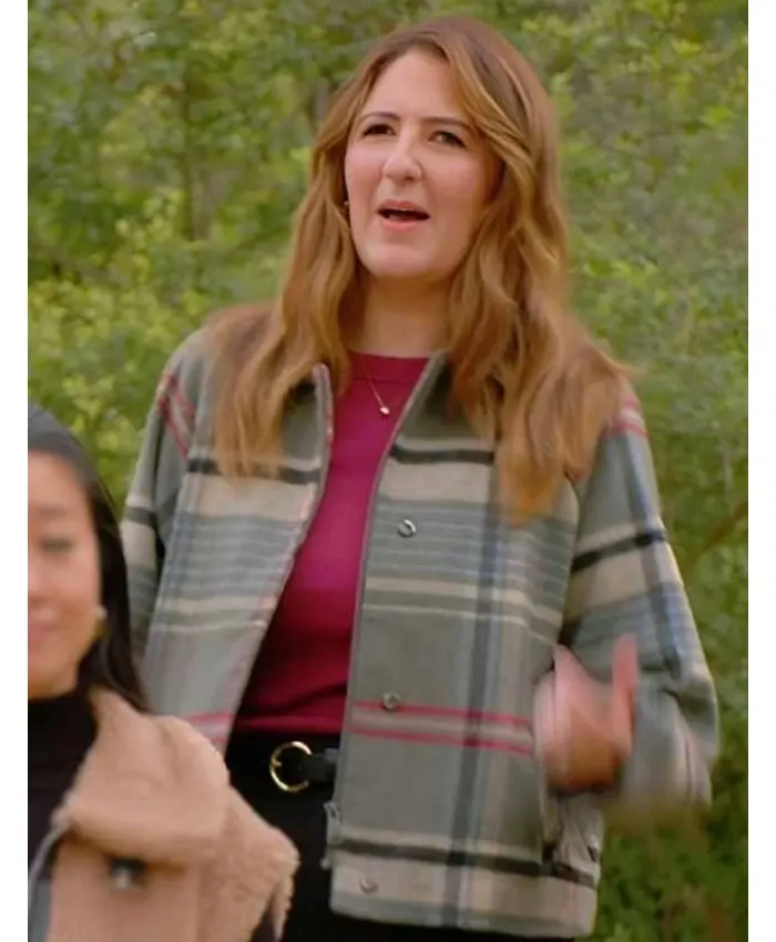 Wild Vacation Rentals D’Arcy Carden Plaid Jacket Wild Vacation Rentals D’Arcy Carden Plaid Jacket