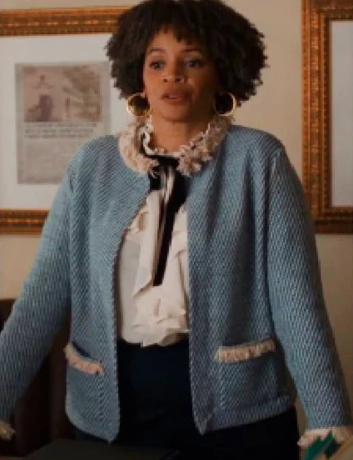 Will Trent S03 Blue Fringe Jacket Will Trent S03 Blue Fringe Jacket