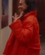 Winter House S03 Jordan Emanuel Red Puffer Jacket