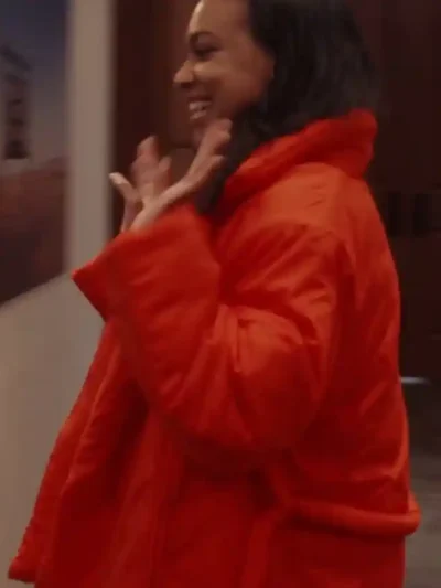 Winter House S03 Jordan Emanuel Red Puffer Jacket