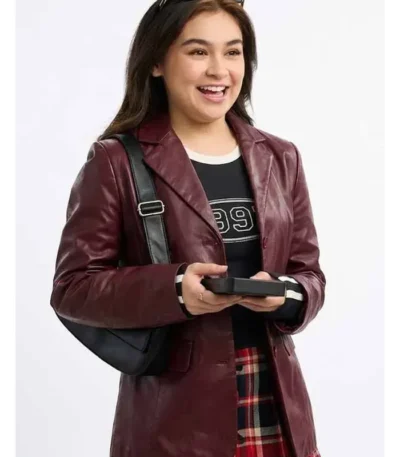 XO Kitty S02 Anna Cathcart Leather Blazer