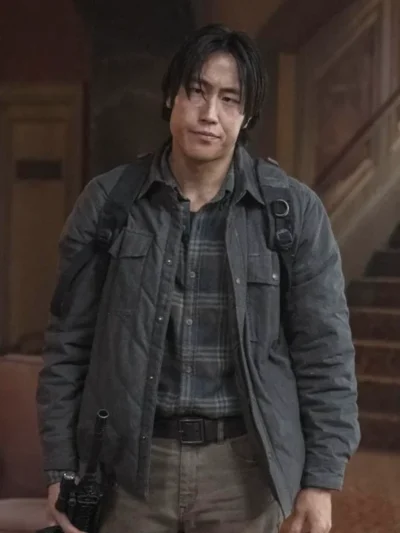 Young Mazino The Last of Us S02 Grey Jacket