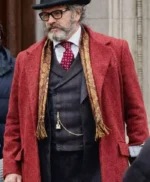 Young Sherlock Bucephalus Hodge Red Wool Coat