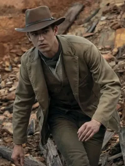 Young Sherlock Hero Fiennes Tiffin Brown Blazer