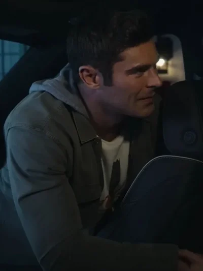 Zac Efron a Family Affair 2024 Green Jacket