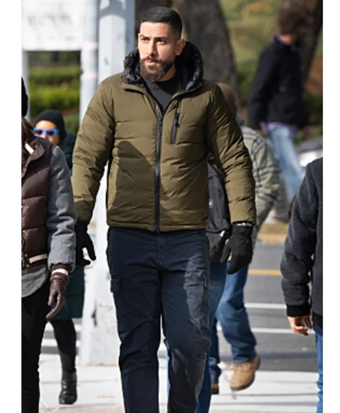 Zeeko Zaki FBI S07 Green Hooded Puffer Jacket Zeeko Zaki FBI S07 Green Hooded Puffer Jacket