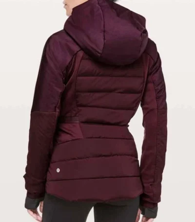 Zero Chill Kayla MacBentley Maroon Puffer Jacket