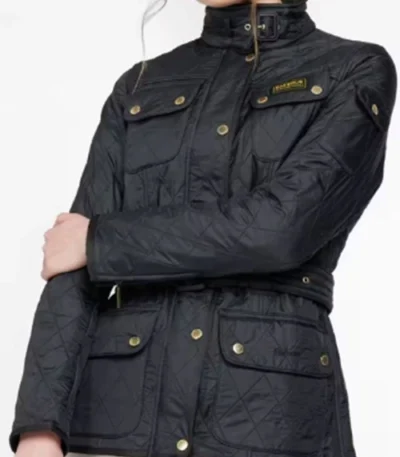 Zoë Tapper I Jack Wright S01 Black Quilted Jacket